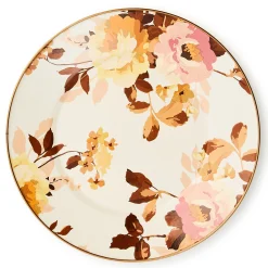 Wild Rose White Dinner Plate