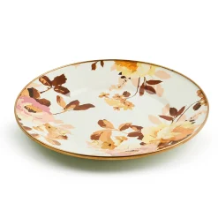 Wild Rose White Dinner Plate