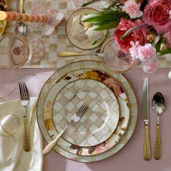 Wild Rose White Dinner Plate
