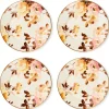 Wild Rose White Dinner Plate, Set of 4