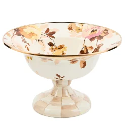 Wild Rose White Large Compote