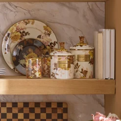 Wild Rose White Medium Canister