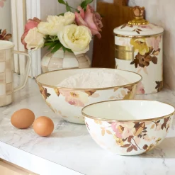 Wild Rose White Medium Everyday Bowl
