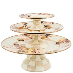 Wild Rose White Mini Pedestal Platter