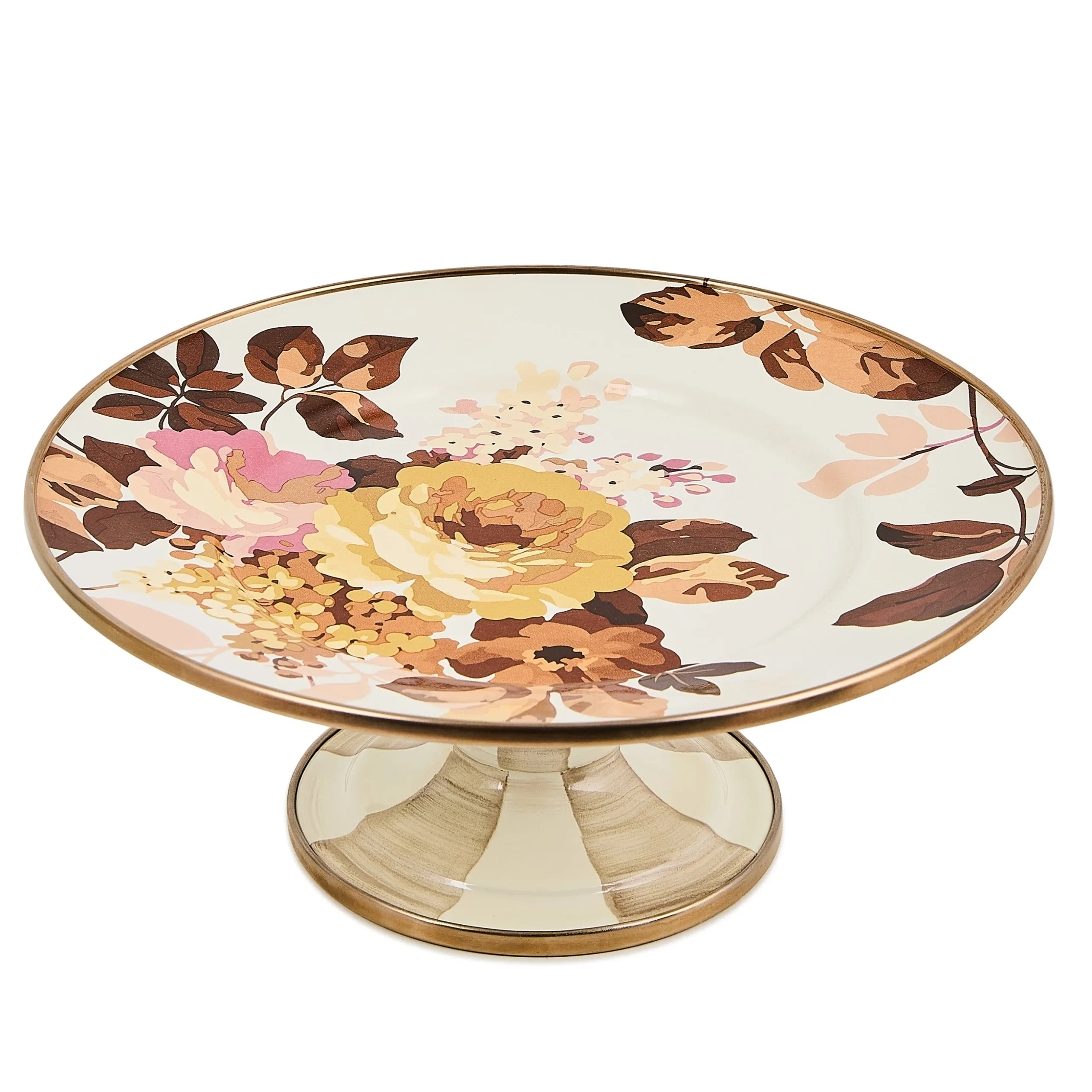Wild Rose White Mini Pedestal Platter