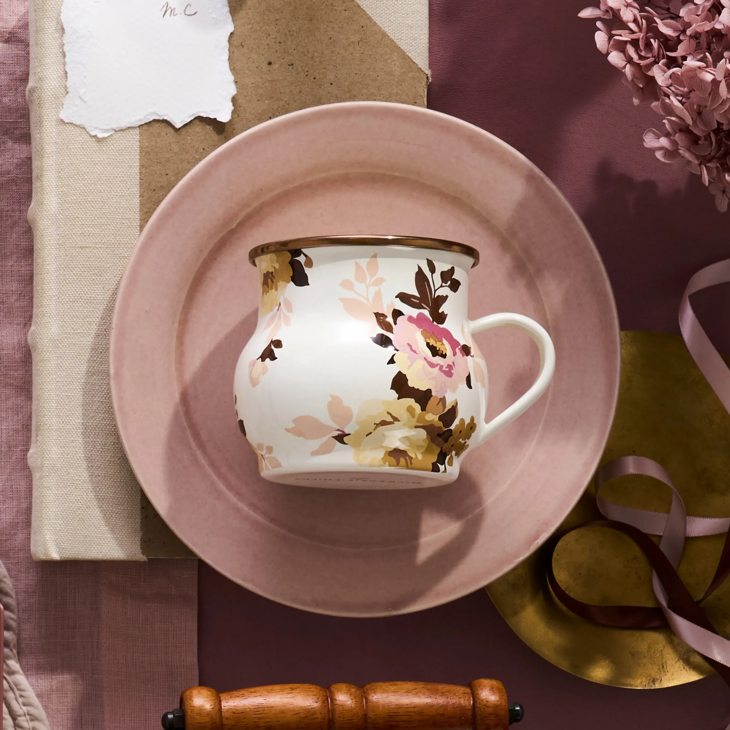 Wild Rose White Mug