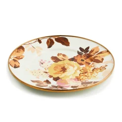 Wild Rose White Salad Plate