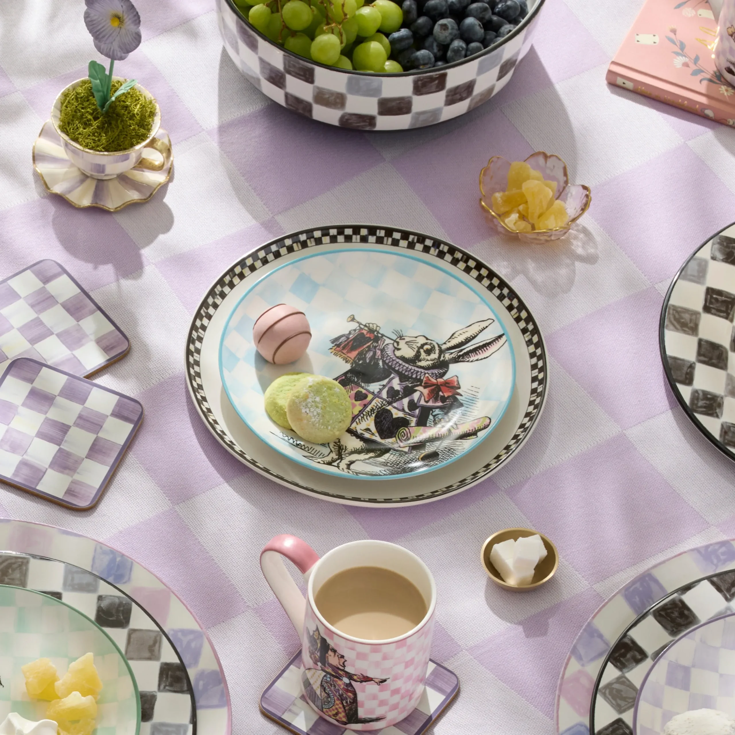 Wonderland Plates, Set of 4